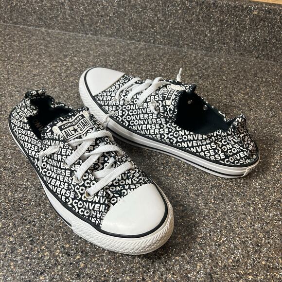 Converse All Star Women Sz 10 Converse Print Canvas Sneaker Slip On Stretch Back - Picture 3 of 10